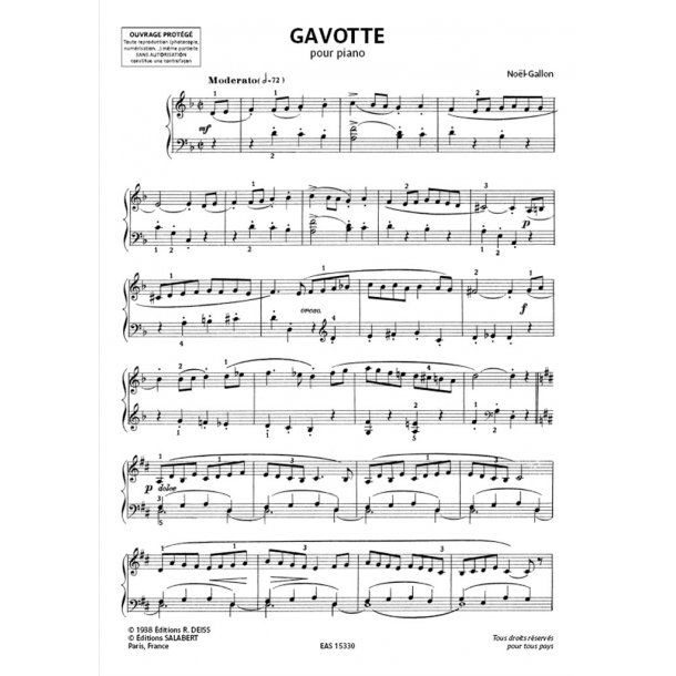 Gavotte Et Minuettino Piano